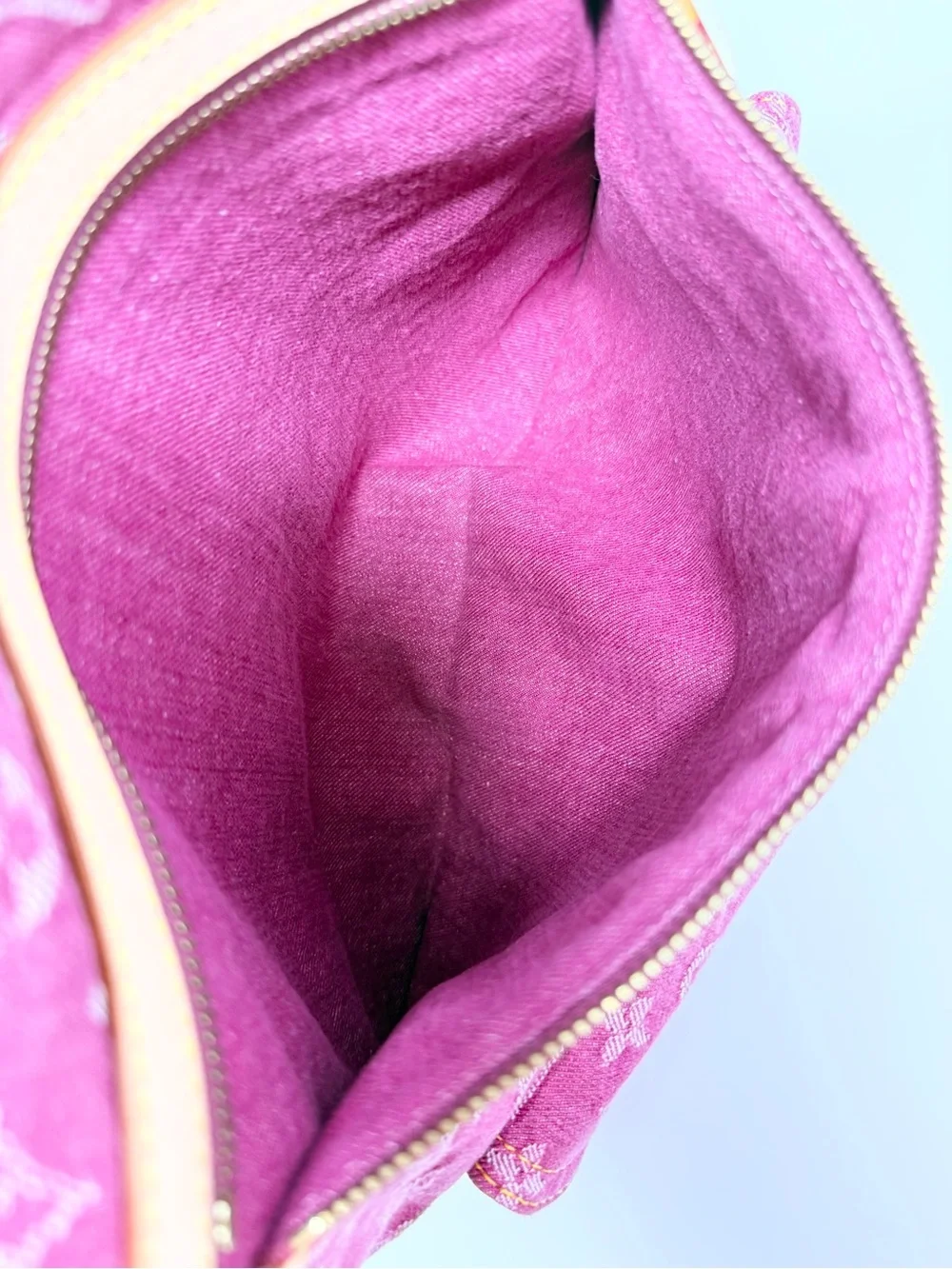 Louis Vuitton Monogram Denim Baggy GM Pink Limited Edition